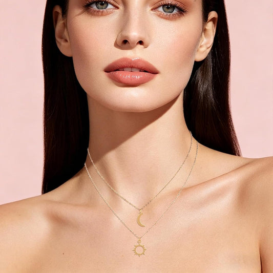 Soravi Sun and Moon Necklace (One Piece)
