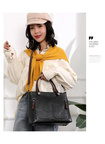 Retro Large Capacity Crossbody Handbag