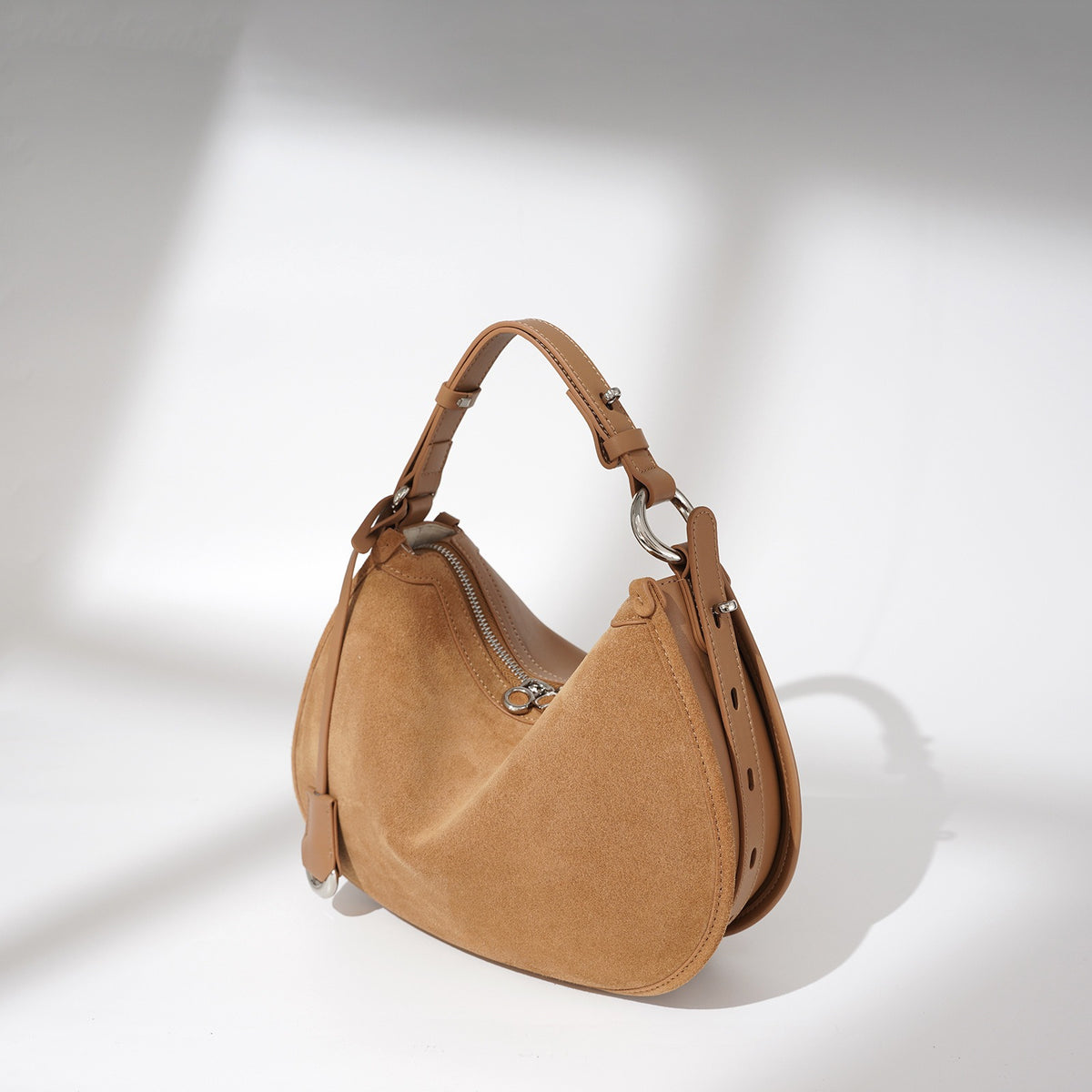 Leather One Shoulder Crossbody Bag