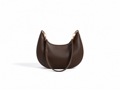 Crescent Textured Shoulder Bag