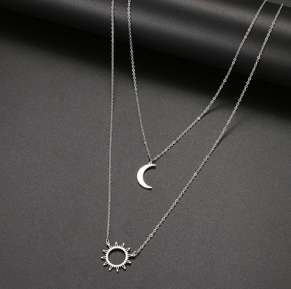 Soravi Sun and Moon Necklace (One Piece)