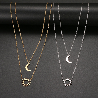 Soravi Sun and Moon Necklace (One Piece)