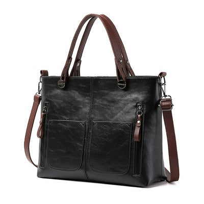 Retro Large Capacity Crossbody Handbag