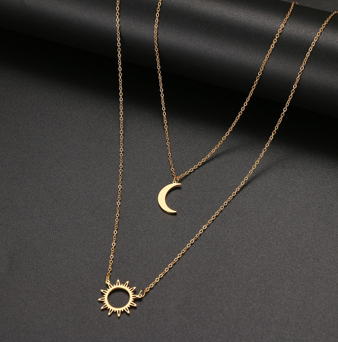 Soravi Sun and Moon Necklace (One Piece)