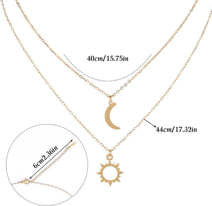 Soravi Sun and Moon Necklace (One Piece)