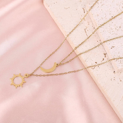 Soravi Sun and Moon Necklace (One Piece)