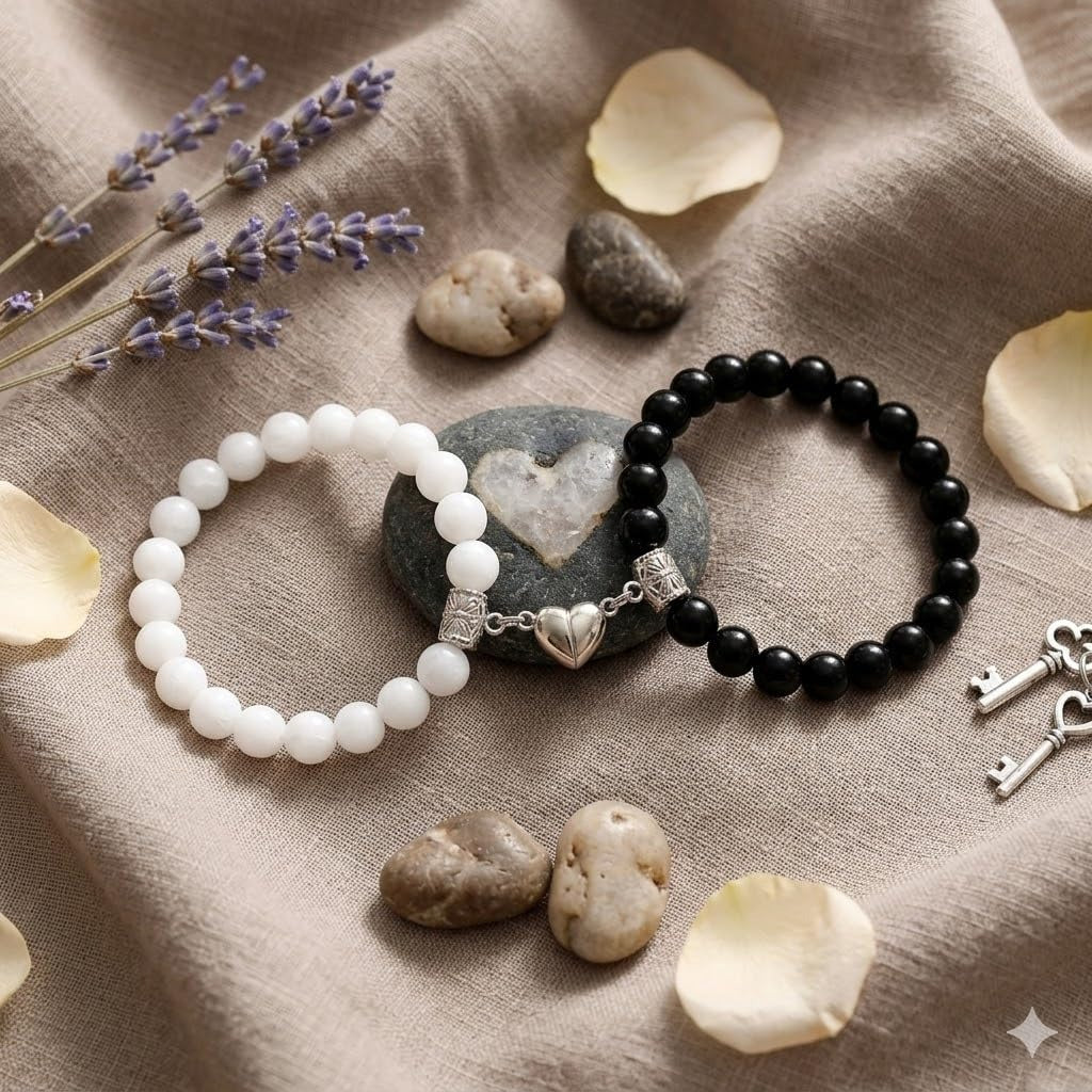 Glowing Heart Couple Bracelets