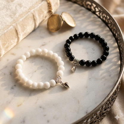 Glowing Heart Couple Bracelets